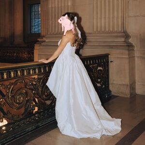 Aurora High Low White Gown Fashion Nova